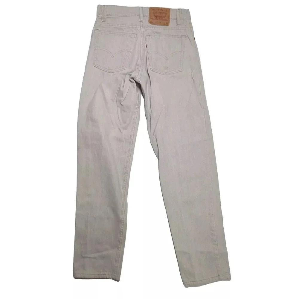 Levis 550 Jeans Mens 29x30 (Actual‎ 27x29) Grey Tan 90's Vintage USA